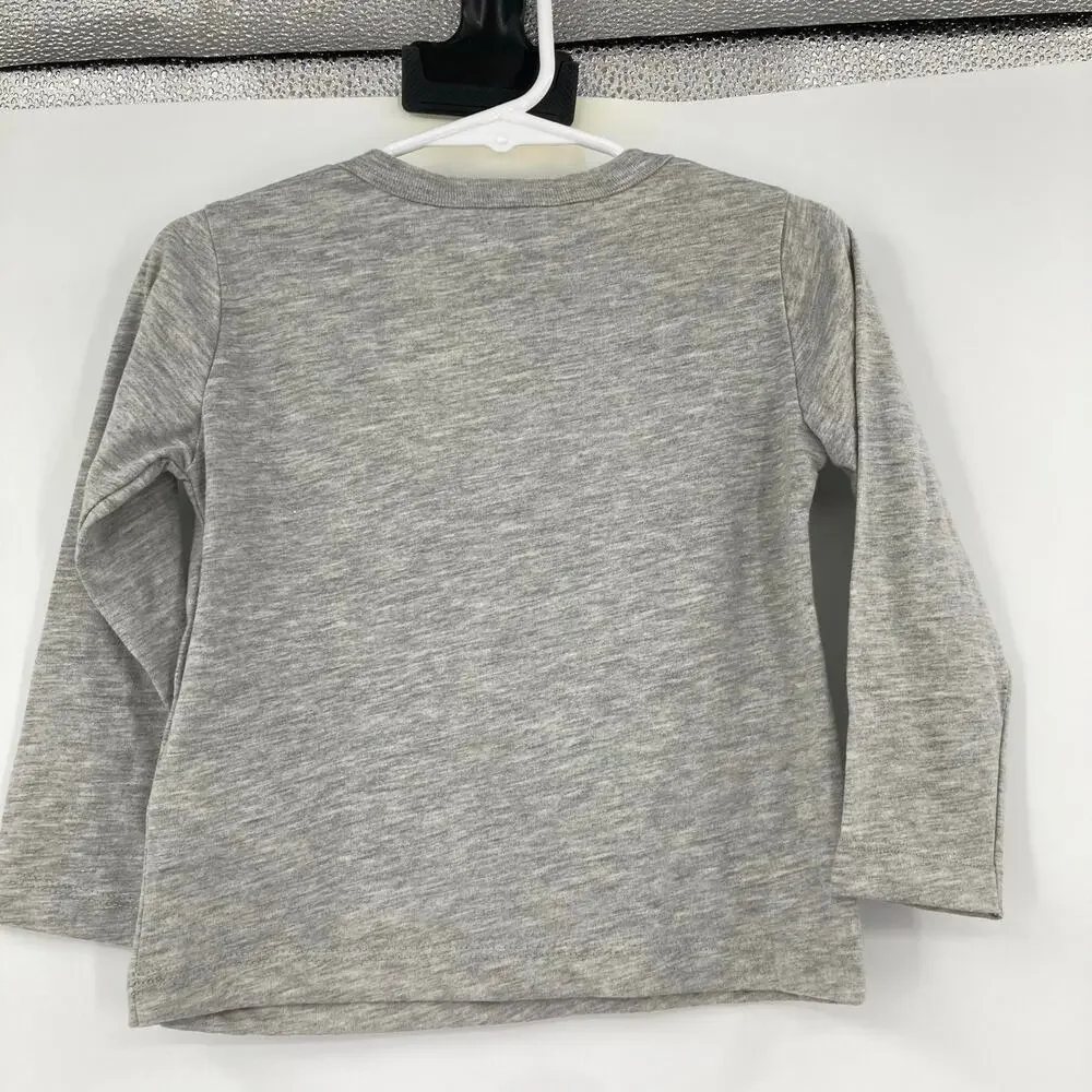 H&M Paw Patrol Long Sleeve Graphic Gray Tee Toddler 2T NEW
